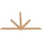 Ekena Millwork Kennewick Timber Gable Bracket, Western Red Cedar, 108"W x 68"H x 1 1/2"D x 5 1/2"F, 15/12 Pitch GBW108X68X0206KEN00SWR - alternate 4